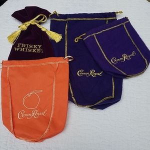 Group of 3 Crown Royal bags + 1 more